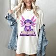 Kawaii Axolotl Cute Axolotls Reading Book Women's Comfort Colors T-Shirt Ivory Kawaii Axolotl Cute Axolotls Reading Book Women's Comfort Colors T-Shirt Ivory