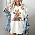 Kawaii Cat Coffee Books Teacher Men Women Girls Kids Women's Comfort Colors T-Shirt Ivory Kawaii Cat Coffee Books Teacher Men Women Girls Kids Women's Comfort Colors T-Shirt Ivory