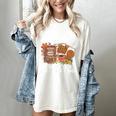 Knitting Reading Books Drinking Tea Knitter Knit Women's Comfort Colors T-Shirt Ivory