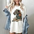 Leopard Book Flower Women's Comfort Colors T-Shirt Ivory