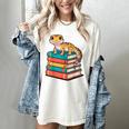 Leopard Gecko Book Lover Reading Women's Comfort Colors T-Shirt Ivory