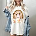 Leopard Teacher Wild About Reading Books Reader Librarian Women's Comfort Colors T-Shirt Ivory