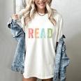Let's Read Book Nerd Reading Book Lover Librarian Teacher Women's Comfort Colors T-Shirt Ivory Let's Read Book Nerd Reading Book Lover Librarian Teacher Women's Comfort Colors T-Shirt Ivory
