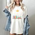 Librarian Queen Of The Books Book Reading Library Women's Comfort Colors T-Shirt Ivory Librarian Queen Of The Books Book Reading Library Women's Comfort Colors T-Shirt Ivory