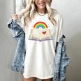 Libraries Are For Everyone Book LGBTQ Ally Gay Pride Month Women's Comfort Colors T-Shirt Ivory