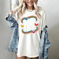 Library Book Fair Vibe Groovy Retro School Reading Nostalgic Women's Comfort Colors T-Shirt Ivory