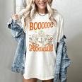 Library Halloween Book Lover Ghost With Books Women's Comfort Colors T-Shirt Ivory