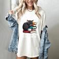 Life Is Better With Books Cats & Coffee Librarian Book Lover Women's Comfort Colors T-Shirt Ivory Life Is Better With Books Cats & Coffee Librarian Book Lover Women's Comfort Colors T-Shirt Ivory
