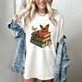 Life Is Better With Butterflies And Books Cute Butterfly Women's Comfort Colors T-Shirt Ivory