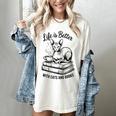 Life Is Better With Cats & Books Sphynx Cat Mom Women Women's Comfort Colors T-Shirt Ivory Life Is Better With Cats & Books Sphynx Cat Mom Women Women's Comfort Colors T-Shirt Ivory