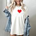 I Love Horror Heart Movies TV Show Books Writing Read Women's Comfort Colors T-Shirt Ivory