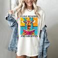 Love Reading And Giraffes Cute Giraffe Reading Book Lovers Women's Comfort Colors T-Shirt Ivory Love Reading And Giraffes Cute Giraffe Reading Book Lovers Women's Comfort Colors T-Shirt Ivory