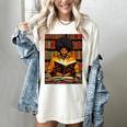 Man Reading Book Black History Month Book Lover Afro Women's Comfort Colors T-Shirt Ivory