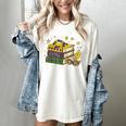 Mardi Gras Book Lover Reading Reader Men Women Kids Women's Comfort Colors T-Shirt Ivory