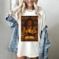 Melanin Girl Locs Book Lover Librarian Teacher Student Women's Comfort Colors T-Shirt Ivory