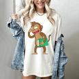 Monkey With a Book Women's Comfort Colors T-Shirt Ivory