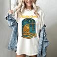 Night Owl Cozy Reading Tea Coffee Lover Bookworm Cute Women's Comfort Colors T-Shirt Ivory