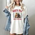 North Pole Book Club Hot Cocoa Bookworm Christmas Xmas Women's Comfort Colors T-Shirt Ivory