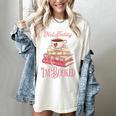 Not Today I'm Booked Book Lover Book Stack Coquette Bow Women's Comfort Colors T-Shirt Ivory Not Today I'm Booked Book Lover Book Stack Coquette Bow Women's Comfort Colors T-Shirt Ivory