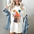 Octopus Book Reading Book Reader Ocean Octopus Women's Comfort Colors T-Shirt Ivory