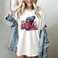 Octopus Reading Book Kraken Book Lover Women's Comfort Colors T-Shirt Ivory