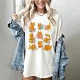 Orange Cats Reading Books Cat Lover Women's Comfort Colors T-Shirt Ivory