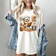 Owl Learning To Cook With Cookbook Chef Apron Stove Cooking Women's Comfort Colors T-Shirt Ivory