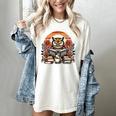 Owl Reading Books Book Library Bookworm Women's Comfort Colors T-Shirt Ivory