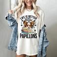 Papillon Dog Breed Life Is Better With Books And Papillons Women's Comfort Colors T-Shirt Ivory Papillon Dog Breed Life Is Better With Books And Papillons Women's Comfort Colors T-Shirt Ivory