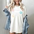 Peace Love Books Read Book Reading Librarian Across America Women's Comfort Colors T-Shirt Ivory