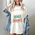 Pet Lover Joke Easily Distracted By Dogs And Books Men Women's Comfort Colors T-Shirt Ivory