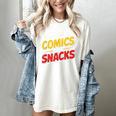 Powered By Comics And Snacks Comic Book Lover Women's Comfort Colors T-Shirt Ivory