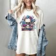Psychological Thriller Reader Fan Skull Flowers Books Women's Comfort Colors T-Shirt Ivory Psychological Thriller Reader Fan Skull Flowers Books Women's Comfort Colors T-Shirt Ivory