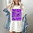 Purple Comic Book Purple Color Graphic Women's Comfort Colors T-Shirt Ivory