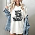 Raccoon With Book Cute Raccoons Reading Books Women's Comfort Colors T-Shirt Ivory Raccoon With Book Cute Raccoons Reading Books Women's Comfort Colors T-Shirt Ivory