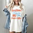 Read Book And Drink Coffee Book Club Reading Women's Comfort Colors T-Shirt Ivory