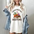 I Read Past My Bedtime Reading Dinosaur Book Lover Women's Comfort Colors T-Shirt Ivory