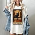 The Reader Cat Book Reading Halloween Tarot Card Women's Comfort Colors T-Shirt Ivory