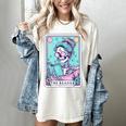 The Reader Retro Reading Skeleton Books Flowers Tarot Card Women's Comfort Colors T-Shirt Ivory The Reader Retro Reading Skeleton Books Flowers Tarot Card Women's Comfort Colors T-Shirt Ivory