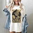 The Reader Tarot Card Book Lover Skeleton Reading Book Women's Comfort Colors T-Shirt Ivory The Reader Tarot Card Book Lover Skeleton Reading Book Women's Comfort Colors T-Shirt Ivory