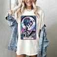 The Reader Tarot Card Reading Skeleton Skull Book Lover Women's Comfort Colors T-Shirt Ivory