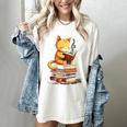 Reading Cat Books Cute Women's Comfort Colors T-Shirt Ivory Reading Cat Books Cute Women's Comfort Colors T-Shirt Ivory