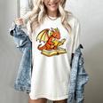 Reading Dragon Book Lover Bookworm Reader Women's Comfort Colors T-Shirt Ivory