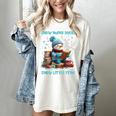 Reading Snow So Many Books Christmas Snow Little Time Women's Comfort Colors T-Shirt Ivory