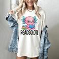 Readsolotl Cute Axolotl Reading Book Kawaii Pink Aesthetic Women's Comfort Colors T-Shirt Ivory