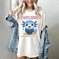 Readsolotl Kawaii Axolotl Book Lover Reading Women's Comfort Colors T-Shirt Ivory Readsolotl Kawaii Axolotl Book Lover Reading Women's Comfort Colors T-Shirt Ivory