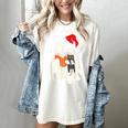 Retro Ghost Reading Book With Cat Bookish Club Christmas Men Women Kids Women's Comfort Colors T-Shirt Ivory