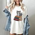 Retro I Just Want To Read Books And Pet Cats Cat For Men Women Kids Women's Comfort Colors T-Shirt Ivory