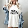 Retro I Stay Home I Read Books I Pet My Cat I Regret Nothing Women's Comfort Colors T-Shirt Ivory