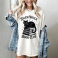 Salem Witch Book Club Bookish Halloween Cat Women Women's Comfort Colors T-Shirt Ivory Salem Witch Book Club Bookish Halloween Cat Women Women's Comfort Colors T-Shirt Ivory